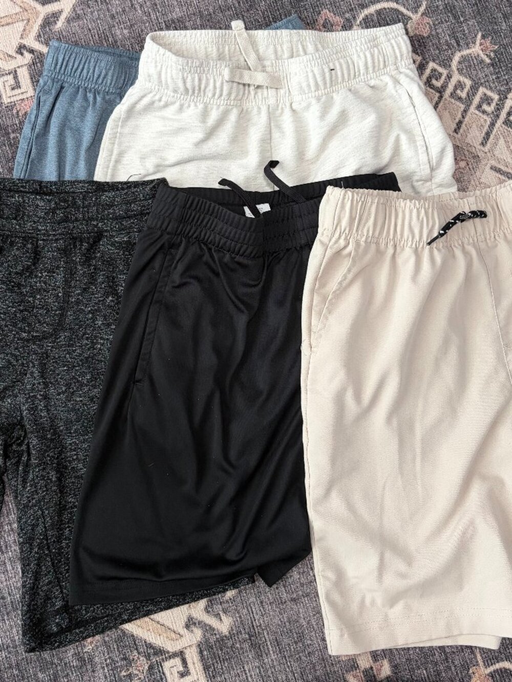 Bundle of Boys Shorts 5 Pairs-Size 10/12 Multiple Colors All EUC